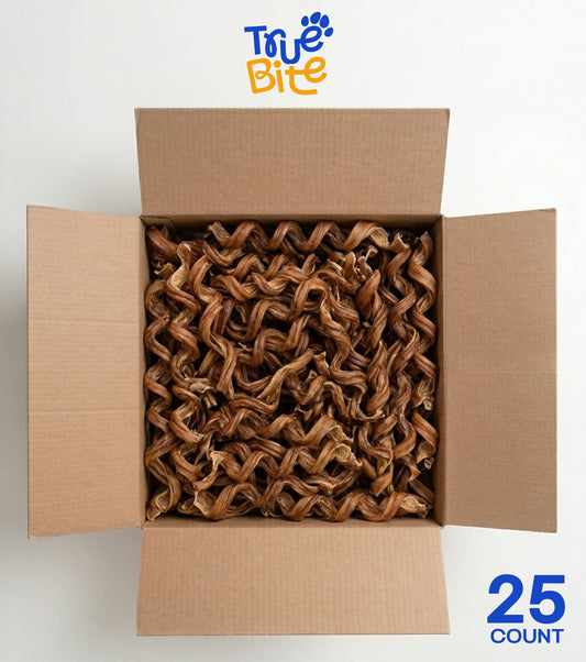 True Bite beef pizzle Bully Springs, 25-count package