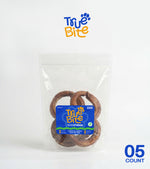 True Bite beef pizzle Bully Rings, 5-count package