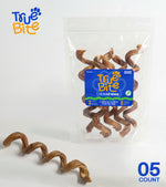 True Bite Bully Spring beef pizzle chews, labeled 5-count package